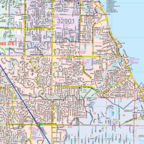 Brevard County, FL Wall Map - Ultimate Globes - POD - KA - C - FL - BREVARD - PAPER - Ultimate Globes