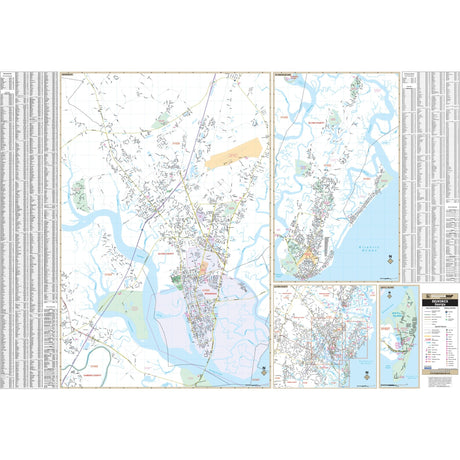 Brunswick, GA Wall Map - Ultimate Globes - POD - KA - C - GA - BRUNSWICK - PAPER - Ultimate Globes