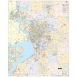 Buffalo & Erie County, NY Wall Map - KA-C-NY-BUFFALO-LAMINATED - Ultimate Globes
