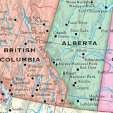 Canada Essential Wall Map - KA-CANADA-ESSTL-42X53-PAPER - Ultimate Globes