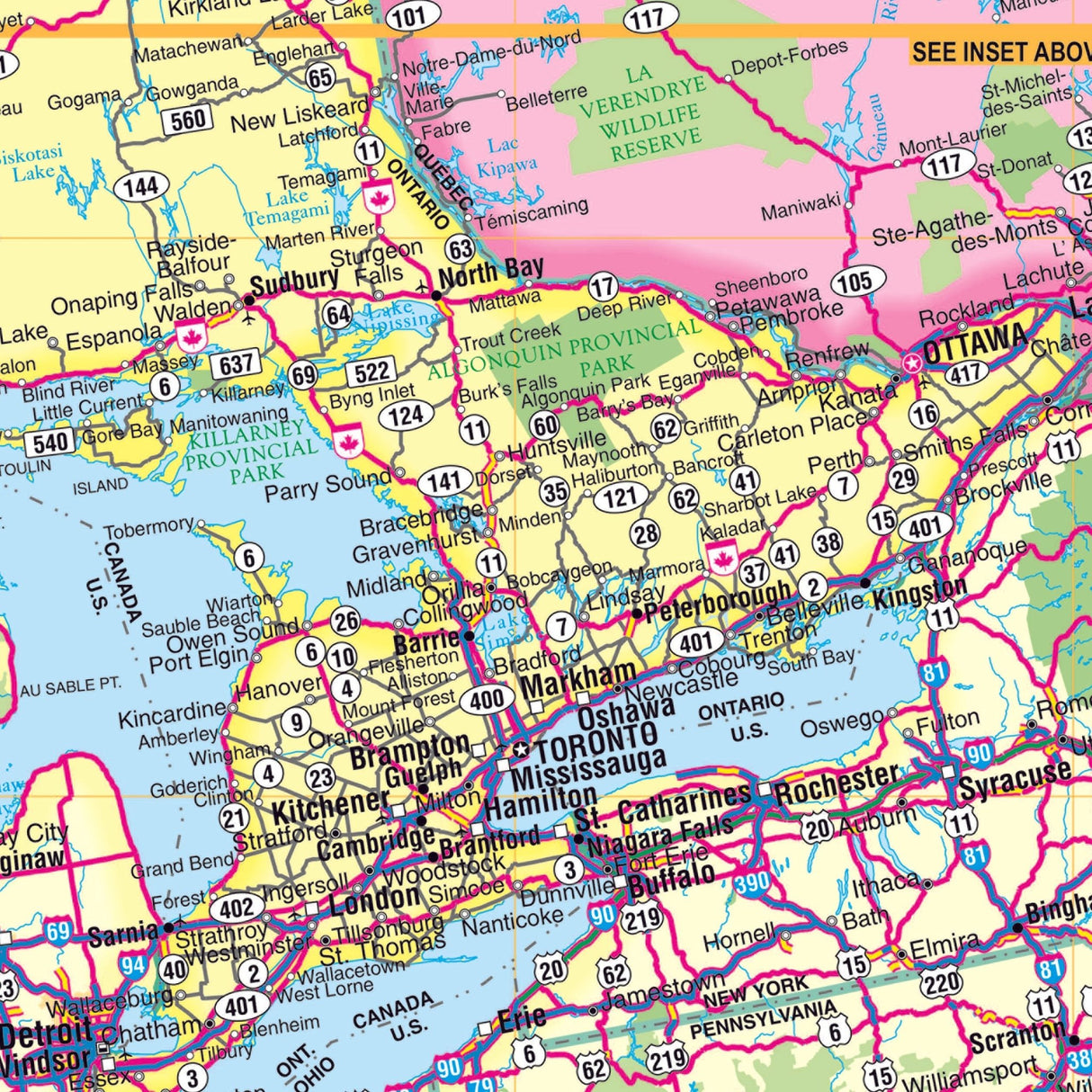 Canada Wall Map - KA-CANADA-WALL-62X42-PAPER - Ultimate Globes