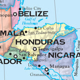 Central America Essential Wall Map - KA-CAM-ESSTL-42X53-PAPER - Ultimate Globes