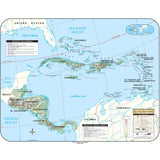Central America Shaded Relief Wall Map - KA-CAM-SHR-38X30-PAPER - Ultimate Globes