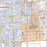 Champaign-Urbana, IL Wall Map - KA-C-IL-CHAMPAIGN-PAPER - Ultimate Globes