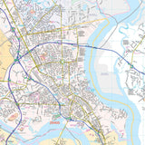 Charleston, SC Wall Map - KA-C-SC-CHARLESTON-PAPER - Ultimate Globes