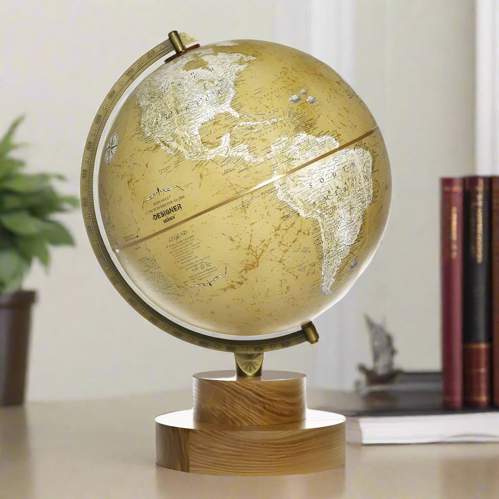 /GVD globe decade globe real docum… Working Vintage 1980 Scan-Globe Denmark 12” Detailed Light