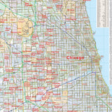 Chicago, IL Vicinity Wall Map - KA-C-IL-CHICAGOVICINITY-PAPER - Ultimate Globes