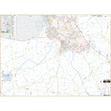 Clarksville & Montgomery County, TN Wall Map - Ultimate Globes - POD - KA - C - TN - CLARKSVILLE - PAPER - Ultimate Globes