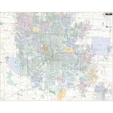 Columbus, OH Wall Map - Ultimate Globes - POD - KA - C - OH - COLUMBUS - PAPER - Ultimate Globes