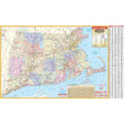 Connecticut, Rhode Island & Massachusetts Regional Wall Map - Ultimate Globes - POD - KA - R - CTRIMA - PAPER - Ultimate Globes