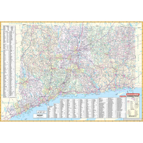 Connecticut State Wall Map - Ultimate Globes - POD - KA - S - CT - WALL - PAPER - Ultimate Globes