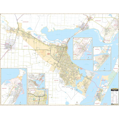 Corpus Christi, TX Wall Map - Ultimate Globes - POD - KA - C - TX - CORPUSCHRISTI - PAPER - Ultimate Globes