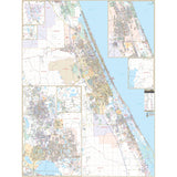 Daytona Beach, FL Wall Map - KA-C-FL-DAYTONABEACH-PAPER - Ultimate Globes