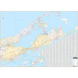 Eastern Suffolk County, NY Wall Map - KA-C-NY-SUFFOLKEAST-PAPER - Ultimate Globes