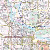 Eugene - Springfield, OR Wall Map - Ultimate Globes - POD - KA - C - OR - EUGENE - PAPER - Ultimate Globes