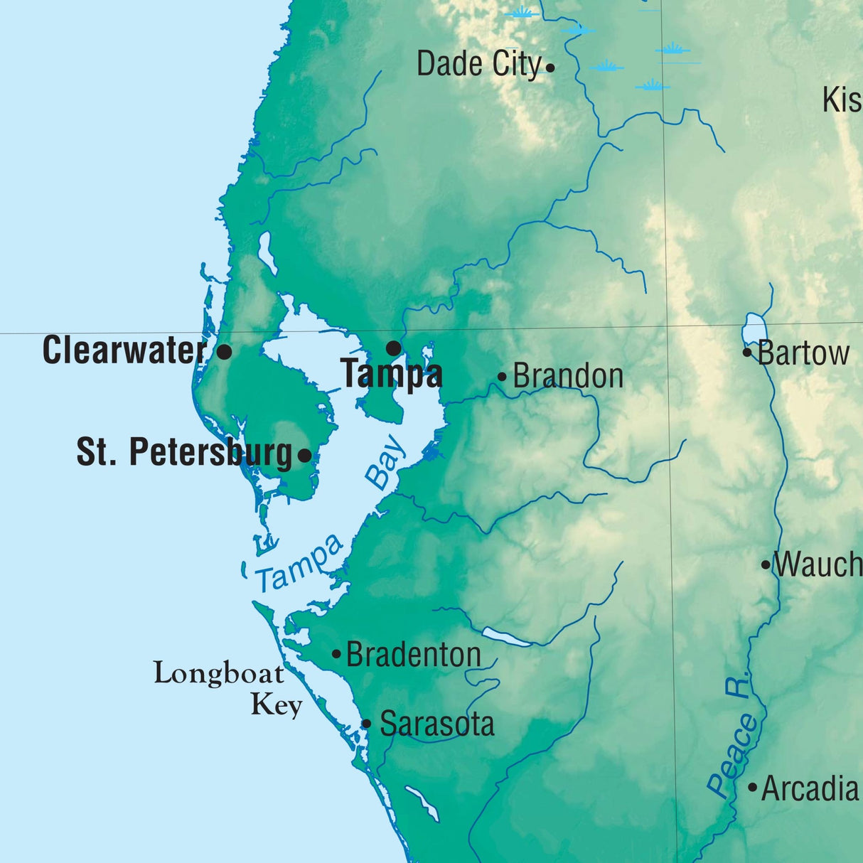 Florida Primary Thematic Wall Map - Ultimate Globes - POD - KA - S - FL - PRMRY - PAPER - Ultimate Globes