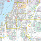 Fort Myers & Lee County, FL Wall Map - KA-C-FL-FORTMYERS-PAPER - Ultimate Globes
