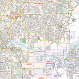 Fort Wayne & Allen County, IN Wall Map - KA-C-IN-FORTWAYNE-PAPER - Ultimate Globes