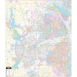Fort Worth, TX Wall Map - KA-C-TX-FORTWORTH-PAPER - Ultimate Globes