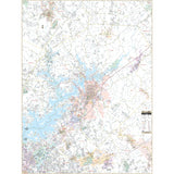 Gainesville & Hall County, GA Wall Map - KA-C-GA-GAINESVILLE-PAPER - Ultimate Globes