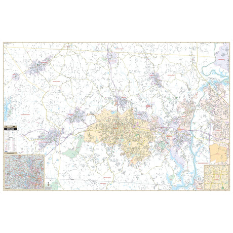Gaston County, NC Wall Map - KA-C-NC-GASTON-PAPER - Ultimate Globes