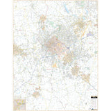 Greenville, SC Wall Map - Ultimate Globes - POD - KA - C - SC - GREENVILLE - PAPER - Ultimate Globes