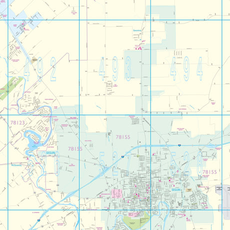 Guadalupe County, TX Wall Map - Ultimate Globes - POD - KA - C - TX - GUADALUPE - PAPER - Ultimate Globes