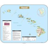 Hawaii Shaded Relief State Wall Map - KA-S-HI-SHR-38X31-PAPER - Ultimate Globes