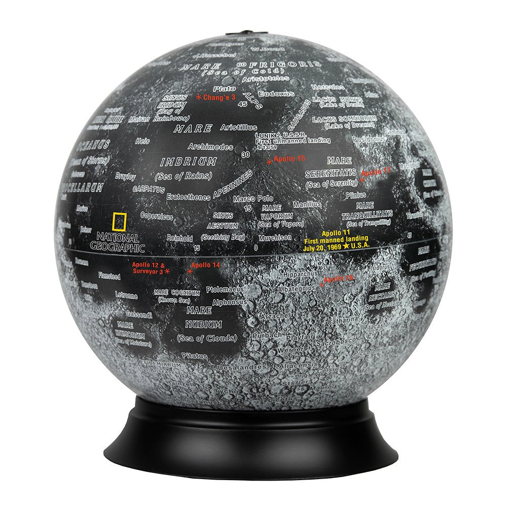 National geographic moon globe 50th anniversary apollo 11 illuminated
