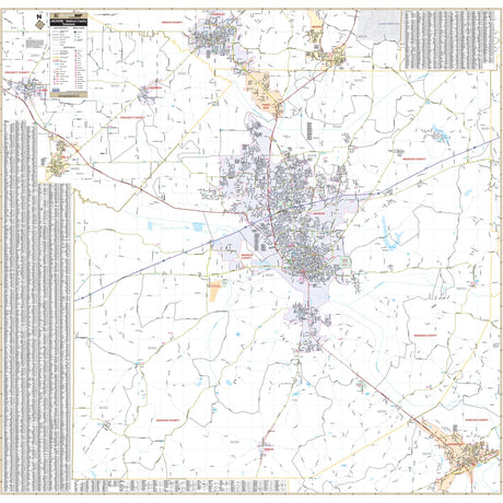 Jackson, Madison County, TN Wall Map - KA-C-TN-JACKSON-PAPER - Ultimate Globes
