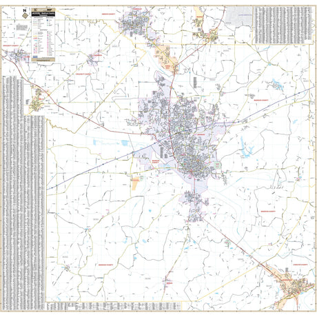 Jackson, Madison County, TN Wall Map - Ultimate Globes - POD - KA - C - TN - JACKSON - PAPER - Ultimate Globes