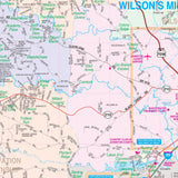 Johnston County, NC Wall Map - KA-C-NC-JOHNSTON-PAPER - Ultimate Globes