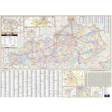 Kentucky State Wall Map - KA-S-KY-WALL-PAPER - Ultimate Globes