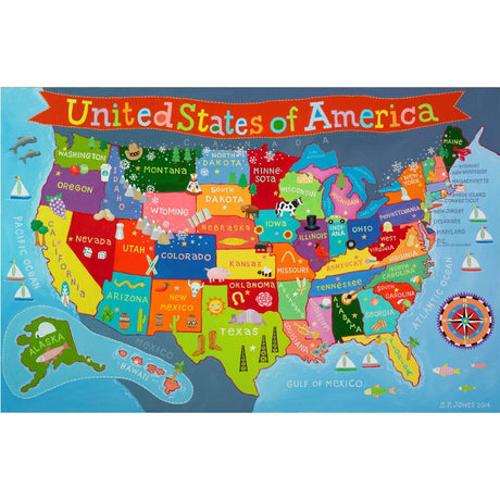 Kids Puzzle of the United States - Waypoint Geographic - KP02 - Ultimate Globes