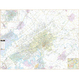 Knoxville, TN Wall Map - KA-C-TN-KNOXVILLE-PAPER - Ultimate Globes