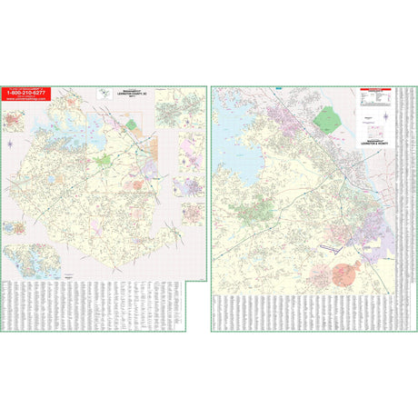 Lexington County, SC Wall Map - Ultimate Globes - POD - KA - C - SC - LEXINGTON - PAPER - Ultimate Globes