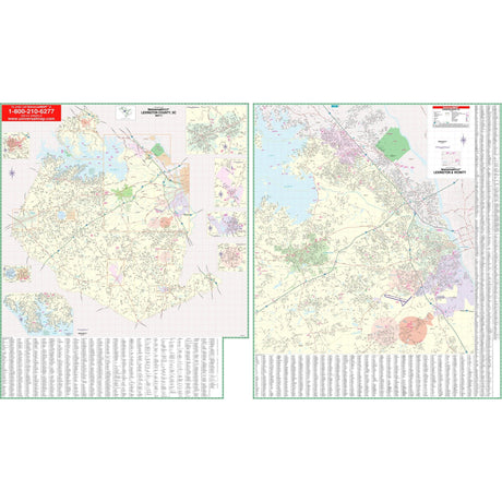 Lexington County, SC Wall Map - KA-C-SC-LEXINGTON-PAPER - Ultimate Globes