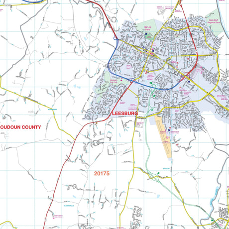 Loudon County, VA Wall Map - Ultimate Globes - POD - KA - C - VA - LOUDON - PAPER - Ultimate Globes