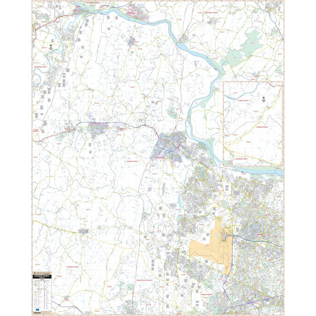 Loudon County, VA Wall Map - KA-C-VA-LOUDON-PAPER - Ultimate Globes