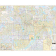 Minneapolis & St Paul, MN Wall Map - KA-C-MN-TWINCITIES-PAPER - Ultimate Globes