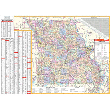 Missouri State Wall Map - Ultimate Globes - POD - KA - S - MO - WALL - PAPER - Ultimate Globes