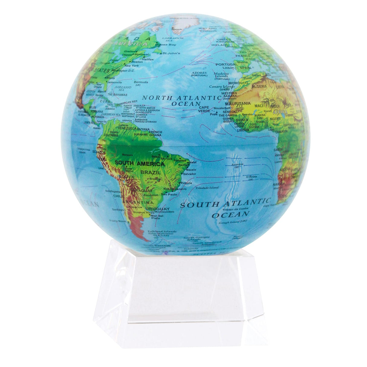 MOVA Blue Ocean Relief Globe - MG-45-RBE-SCB - Ultimate Globes