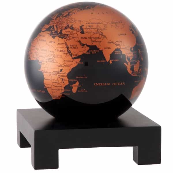 MOVA Copper Black Earth Globe - MOVA Globes - MG - 45 - CBE - WPS - B - Ultimate Globes