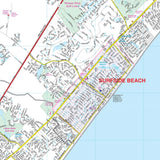 Myrtle Beach, SC Wall Map - KA-C-SC-MYRTLEBEACH-PAPER - Ultimate Globes