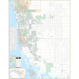 Naples & Collier County, FL Wall Map - KA-C-FL-NAPLES-PAPER - Ultimate Globes