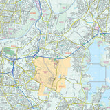 Nashville & Davidson County, TN Wall Map - KA-C-TN-NASHVILLE-PAPER - Ultimate Globes