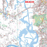 Nassau County, FL Wall Map - KA-C-FL-NASSAU-PAPER - Ultimate Globes