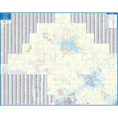 New Braunfels & Comal County, TX Wall Map - Ultimate Globes - POD - KA - C - TX - NEWBRAUNFELS - PAPER - Ultimate Globes