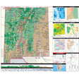 New Mexico Intermediate Thematic State Wall Map - KA-S-NM-INTER-PAPER - Ultimate Globes