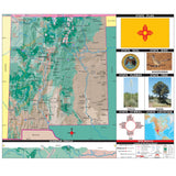 New Mexico Primary Thematic State Wall Map - KA-S-NM-PRMRY-PAPER - Ultimate Globes